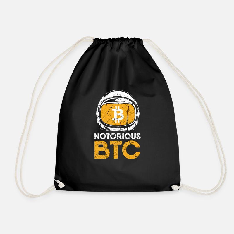 Lustiges Geschenk Bitcoin Crypto JUST Shirt - Turnbeutel - Schwarz