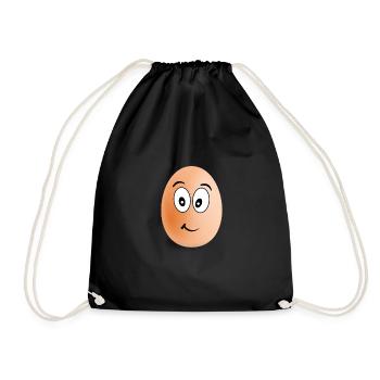 EI - EGG - Turnbeutel - Schwarz - Vorne