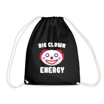 Big Clown Energy Meme Ella Lopez Design - Turnbeutel - Schwarz - Vorne