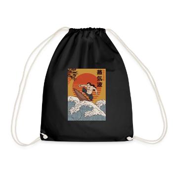 Surfer Samurai I Wave Warrior Surf - Sac de sport léger - noir - Devant