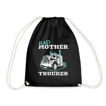 Trucker Bad Mother Chauffeur de camion - Camion - Sac de sport léger - noir - Devant
