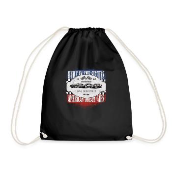 American Dream Cars Shelby Cobra gift - Drawstring Bag - black - Front