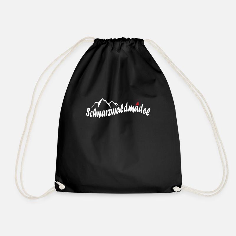 Schwarzwald Mädchen Schwarzwaldmädel Geschenk - Turnbeutel - Schwarz