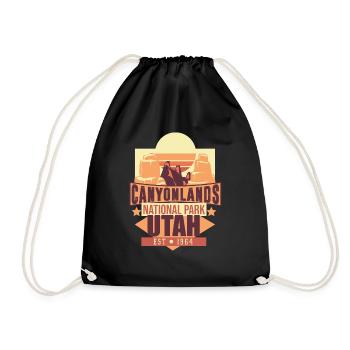 Canyonlands National Park Utah Est 1964 - Drawstring Bag - black - Front