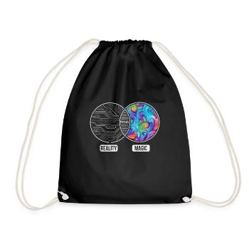 Physik Naturwissenschaft Geschenkidee - Turnbeutel - Schwarz - Vorne