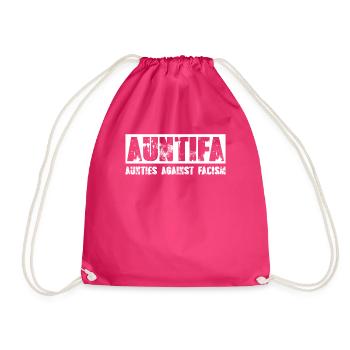 Auntifa tantes contre le fascisme - Sac de sport léger - fuchsia - Devant