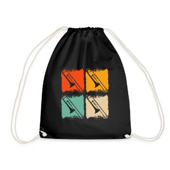 Trombone - Sac de sport léger - noir - Devant