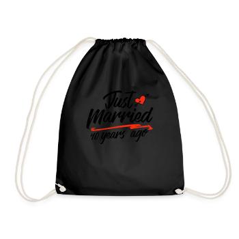 Mariage amusant il y a 40 ans - Sac de sport léger - noir - Devant