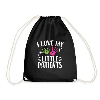 I love my little patients - Turnbeutel - Schwarz - Vorne