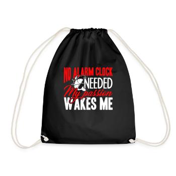 Fishing No Alarm Fishing - Drawstring Bag - black - Front