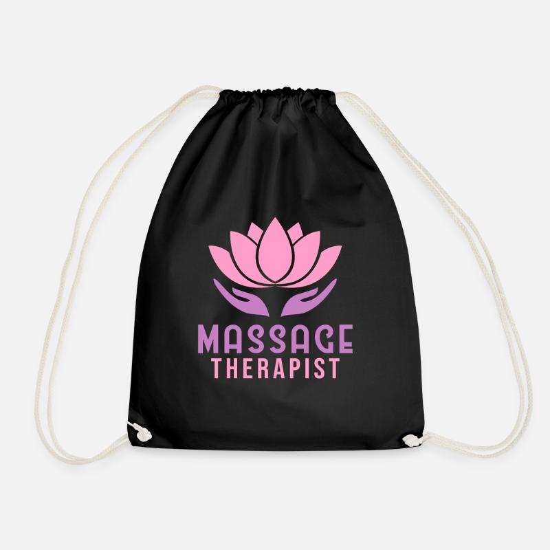 MASSAGE THERAPIST Massage therapist - Drawstring Bag - black