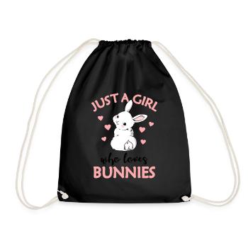 Hare - Drawstring Bag - black - Front