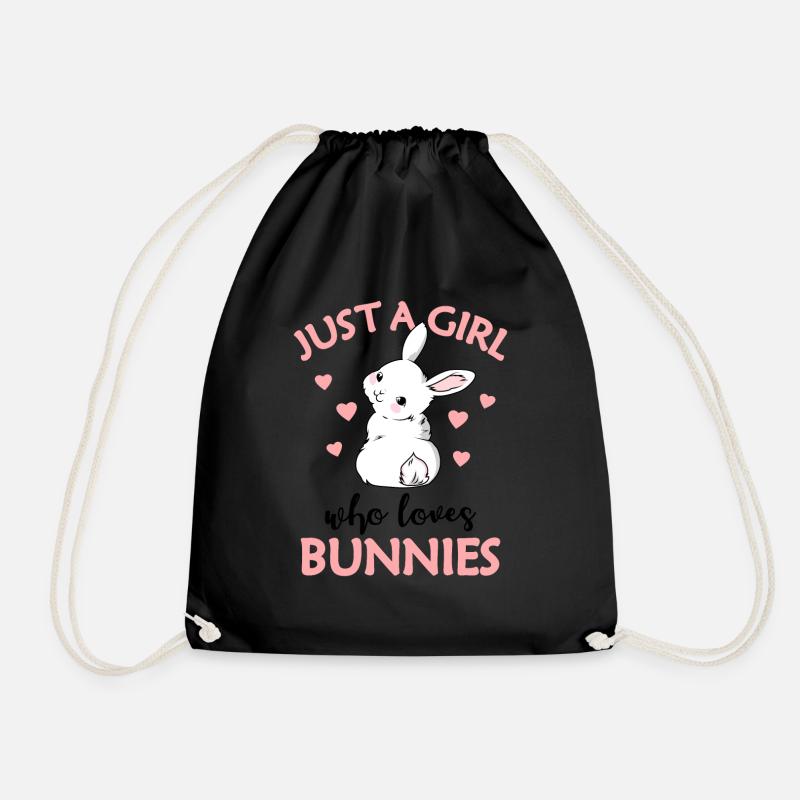 Hase - Turnbeutel - Schwarz
