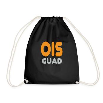 MOTTO: Ois guad (Bavarian) - Drawstring Bag - black - Front