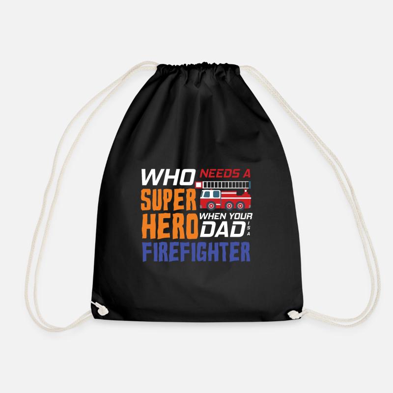 Mon père est pompier - Sac de sport léger - noir
