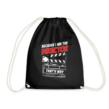 Weil ich der Regisseur bin, deshalb Geschenk, Film - Turnbeutel - Schwarz - Vorne