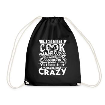 Cook I'm Not Just A Cook Shirts - Turnbeutel - Schwarz - Vorne