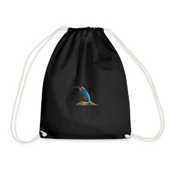 Bird gift children - Drawstring Bag - black - Front