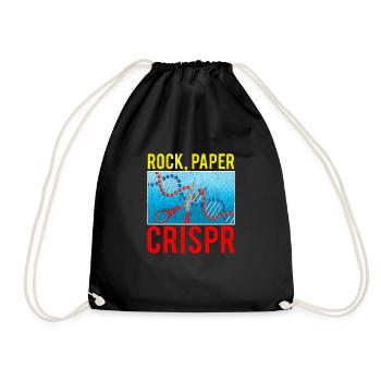 Crispr Funny Biology Student Science Biologist DNA - Drawstring Bag - black - Front