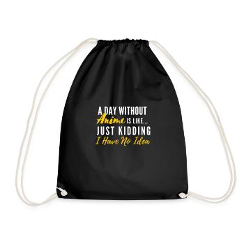 Anime - Drawstring Bag - black - Front