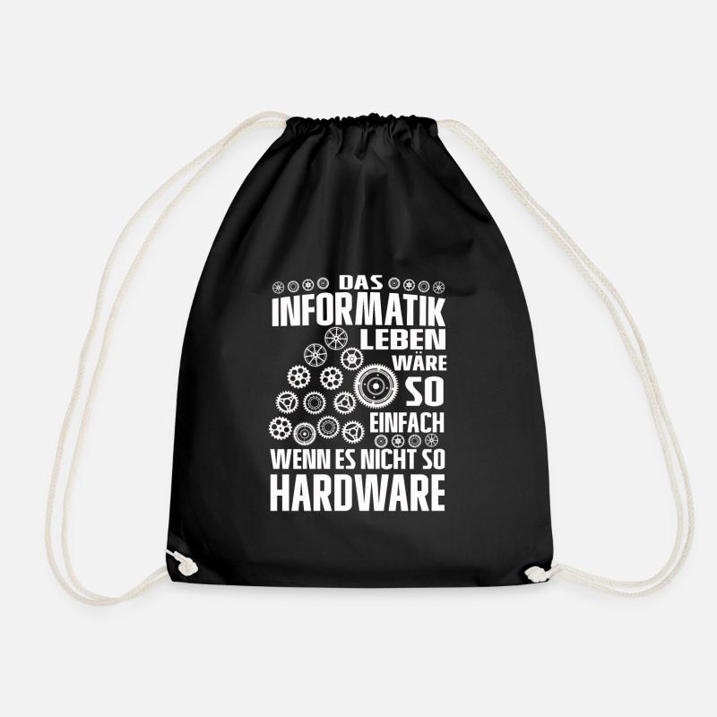 Lustiger Informatik Spruch für Informatiker - Turnbeutel - Schwarz