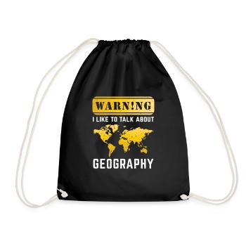 I Like To Talk About Geography Teacher Poison - Sac de sport léger - noir - Devant
