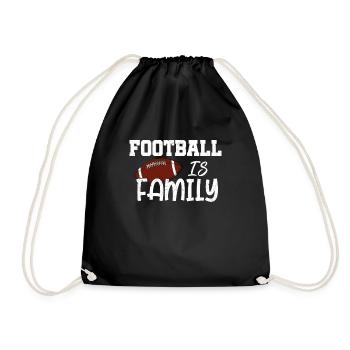 Le football est un fan de footballeur familial - Sac de sport léger - noir - Devant