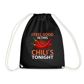 Chili pepper - Drawstring Bag - black - Front