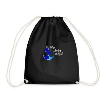Fleurs de l'espoir d'ancre - Sac de sport léger - noir - Devant