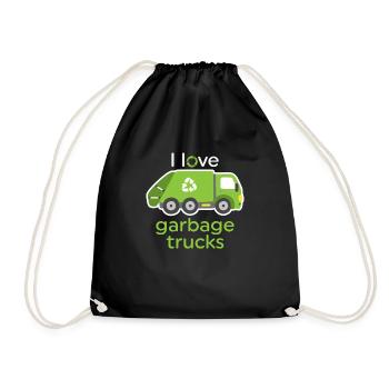 Funny I Love Garbage Trucks Venin - Sac de sport léger - noir - Devant