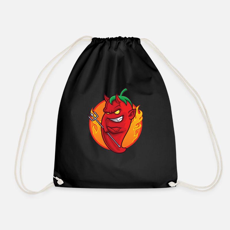 Chili Pfeffer - Turnbeutel - Schwarz