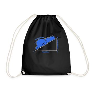 Hippopotame hypoténuse opposé adjacent - Sac de sport léger - noir - Devant