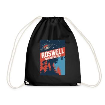 Roswell New Mexico USA Théories du complot Fun Gif - Sac de sport léger - noir - Devant
