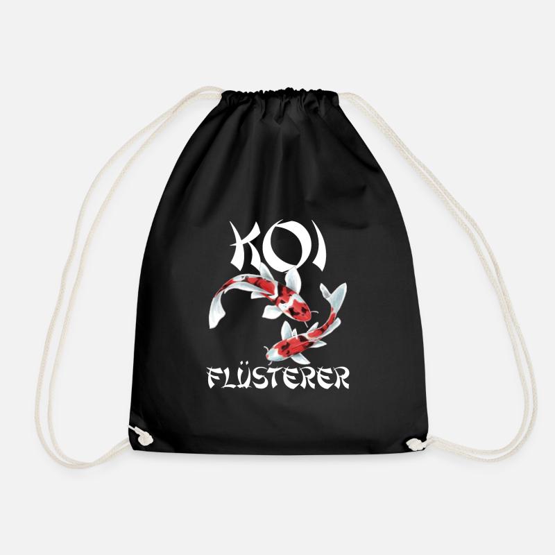 lustiges Koi Kois Koi Flüsterer Karpfen Geschenk - Turnbeutel - Schwarz