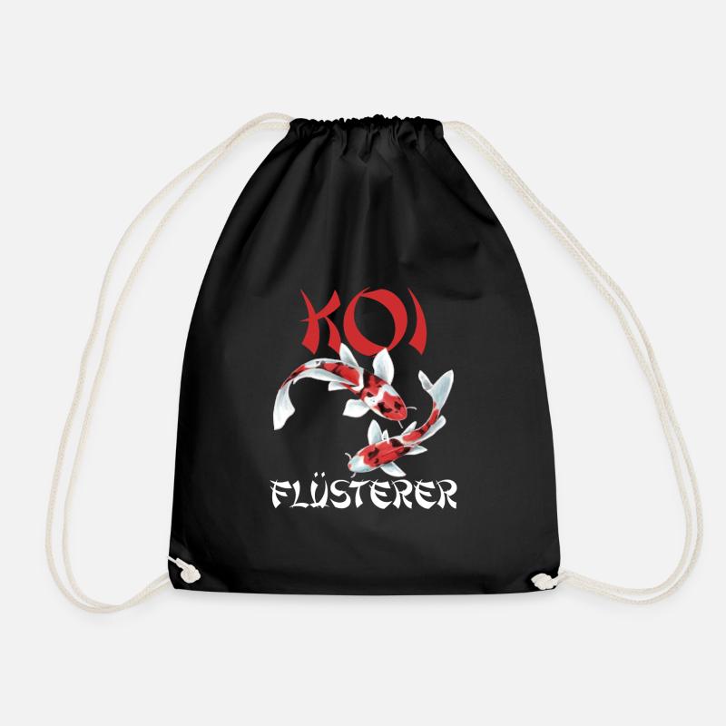 lustiges Koi Kois Koi Flüsterer Karpfen Geschenk - Turnbeutel - Schwarz