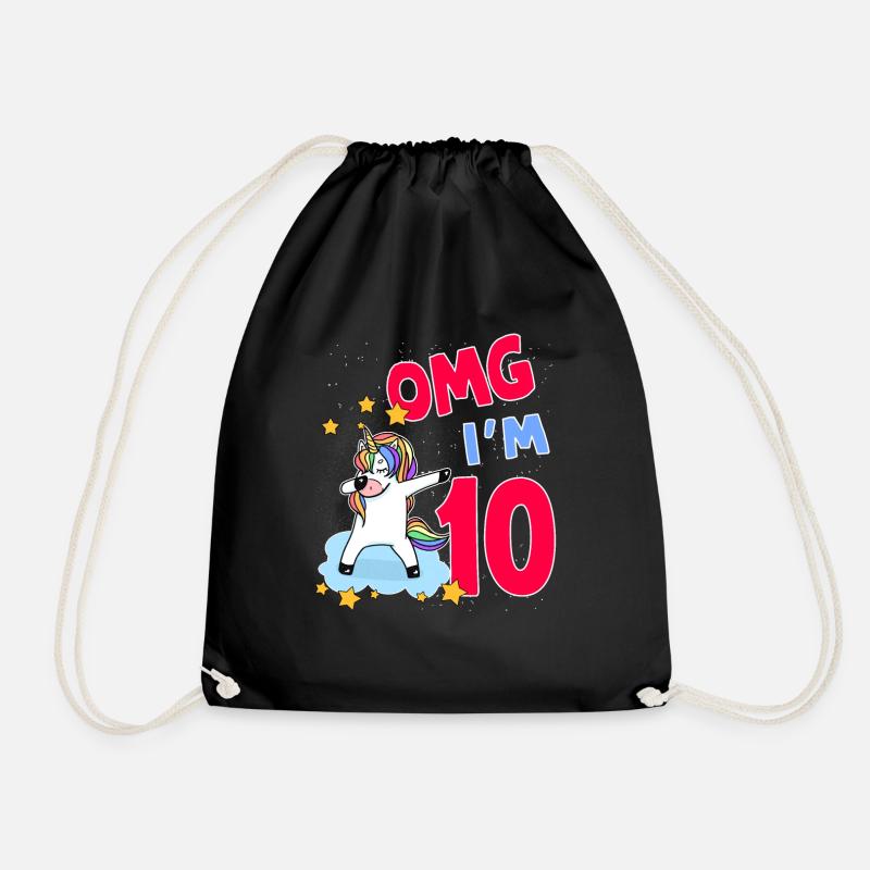 OMG JE SUIS 10 - Sac de sport léger - noir