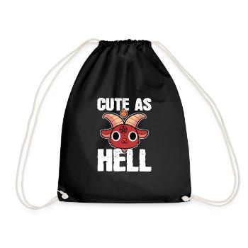 Nice A Hell Nice Person Gift - Sac de sport léger - noir - Devant