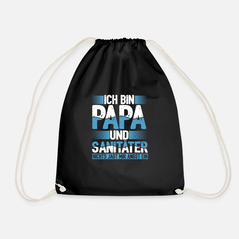 Ich Bin Papa Und Sanitäter Nichts Macht Mir Angst - Turnbeutel - Schwarz