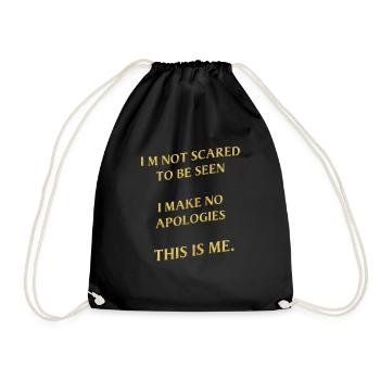 This Is Me Musical Theatre Performer Gift Idea - Drawstring Bag - black - Front