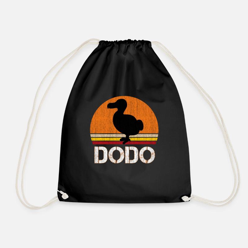Design vintage cool dodo - Sac de sport léger - noir
