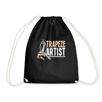 Trapez Artist Vintage Zirkus Geburtstag Kostüm - Turnbeutel - Schwarz - Vorne