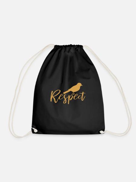 Respekt - Turnbeutel - Schwarz