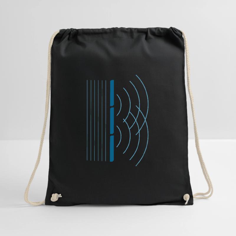 Physics interference formation wave radiation Drawstring Bag
