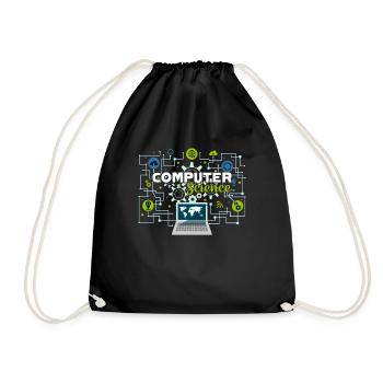 Computer Science Proud Computer Science - Drawstring Bag - black - Front
