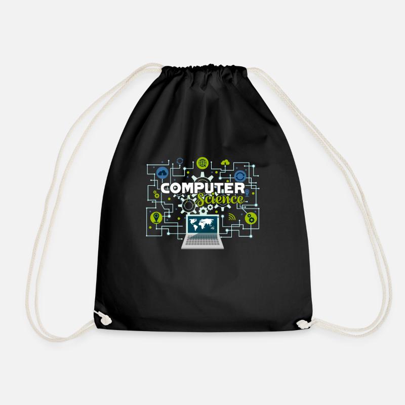 Computer Science Proud Computer Science - Drawstring Bag - black