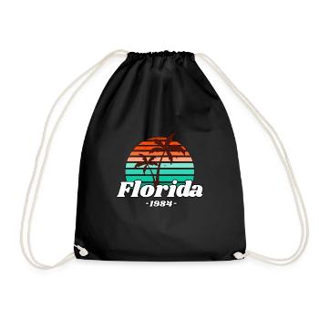 Palmen Florida 1984 - Turnbeutel - Schwarz - Vorne