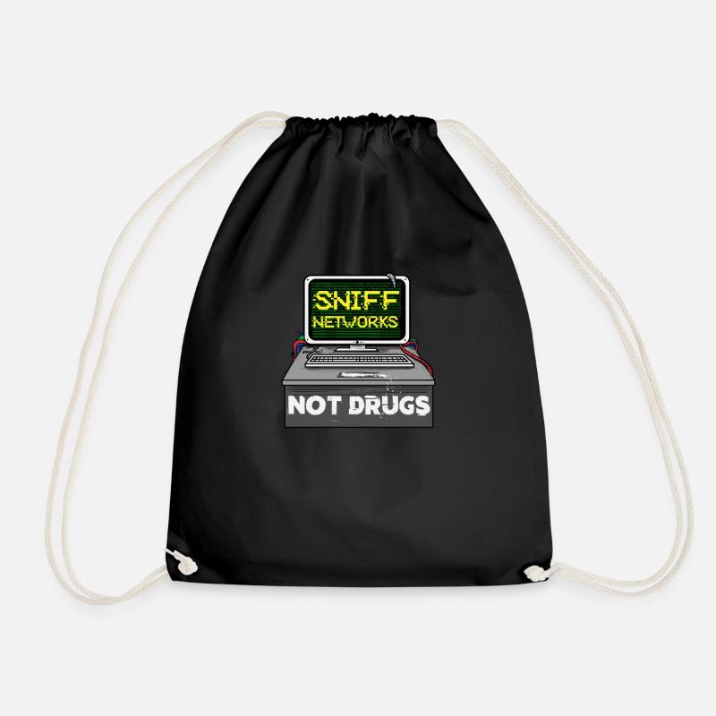 Programmierer Code Informatik Hacker CMD Geschenk - Turnbeutel - Schwarz