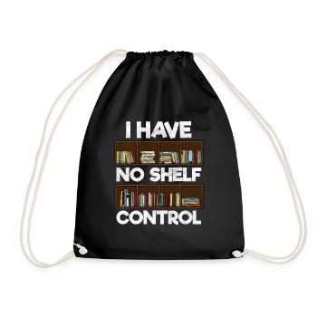 J’ai no shelf control lecteur bibliothèque - Sac de sport léger - noir - Devant