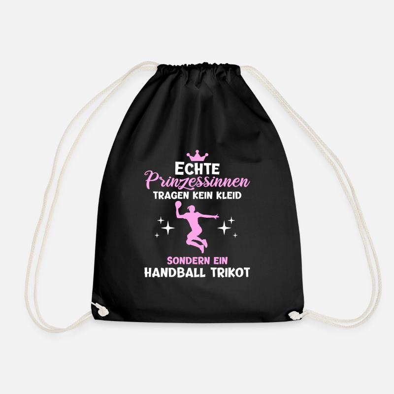Handball Prinzessin - Turnbeutel - Schwarz