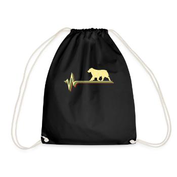 Retro Australian Shepherd Shirt - Vintage Style - - Drawstring Bag - black - Front